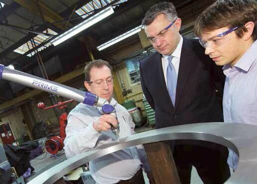 picture onsite measuring using FARO arm
